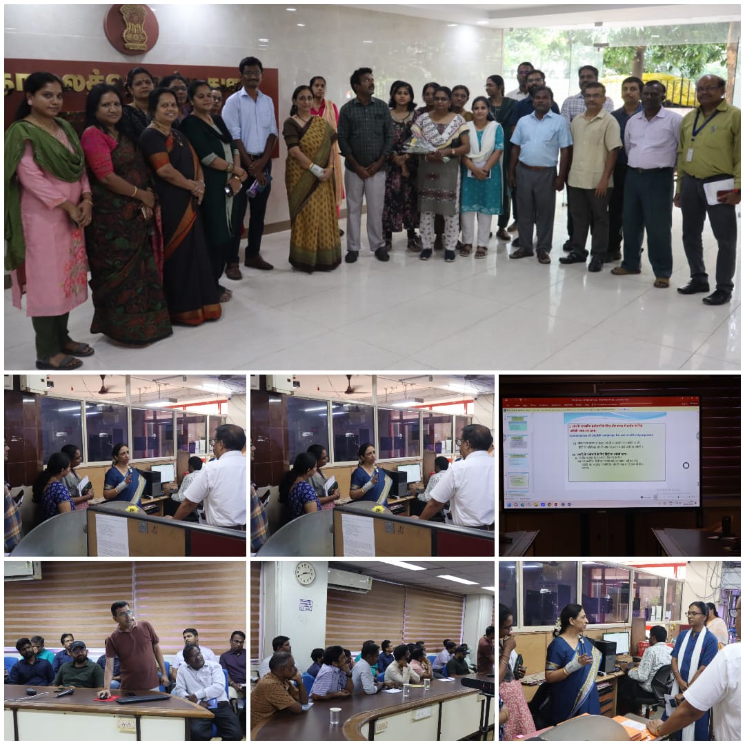 Sr.Joint CGCA carried out Rajbhasha Inspection on 05.08.26 and 06.08.26